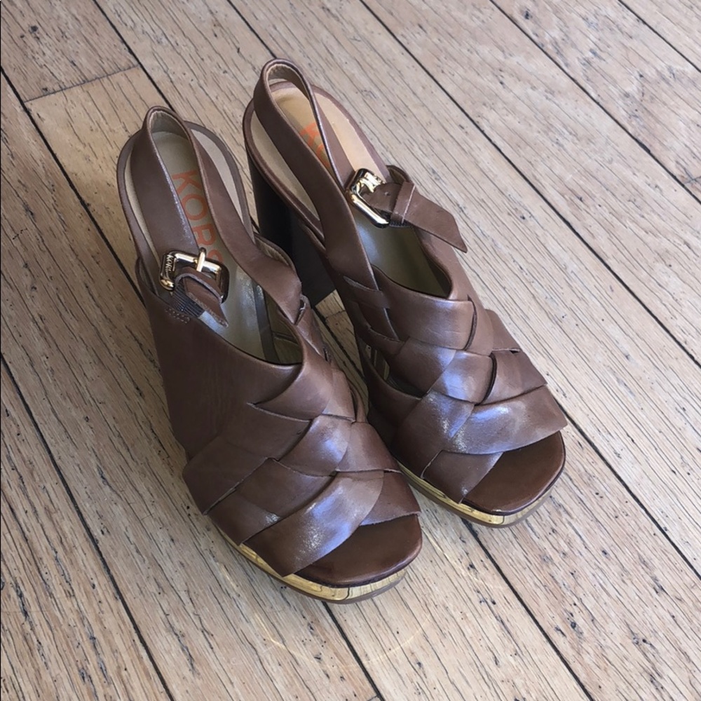 KORS Michael Kors 4” Leather Heels (Brand new)